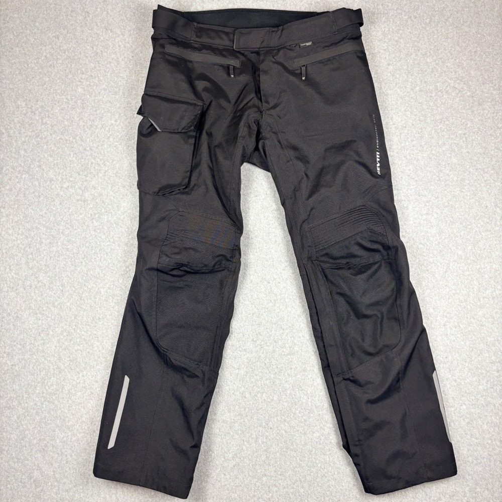 REV'IT! Enterprise 2 Motorcycle Pants Mens Large Black Waterproof Lined